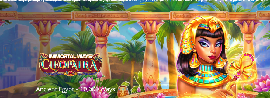 Mısır temalı en iyi 10 Cleopatra slot oyununda bol bonus ve ücretsiz dönüş seni bekliyor! Thumbnail
